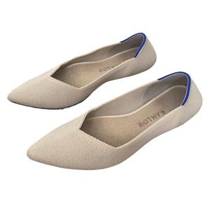 Rothy’s Tan Pointed Flats Sz 8